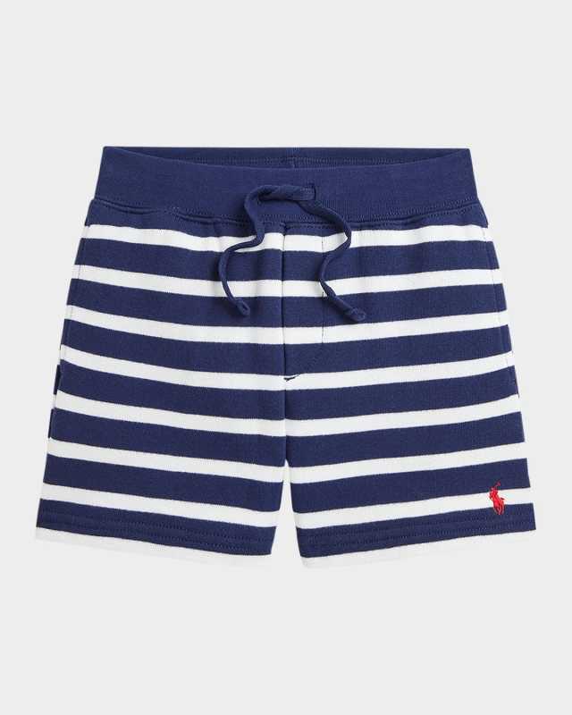 Boy's French Terry Pull-On Shorts, Size 2-6